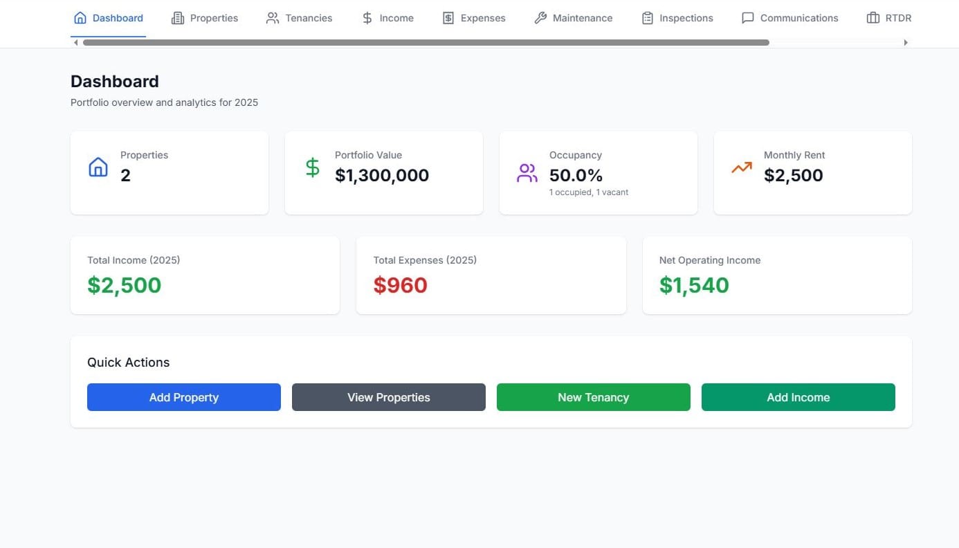 Landlord CYA Dashboard Preview